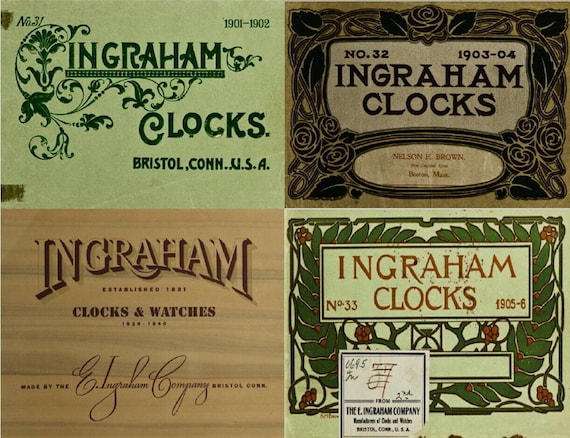 E. Ingraham & Company Watches Clocks Catalogs (1897-1940) – 18 Rare Old Catalogs on DVD