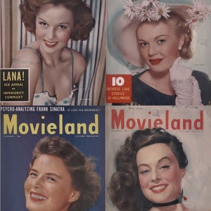 Vintage Movieland Magazine Collection (1943-1950) - Digital Download