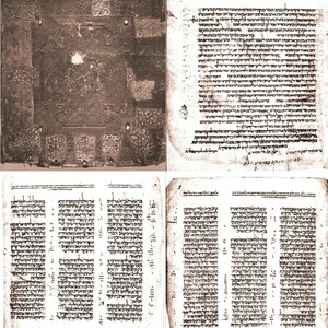 May include: A close-up of a page from an old book with Hebrew text. The page is yellowed and has a worn appearance. The text is written in a cursive script and is difficult to read.