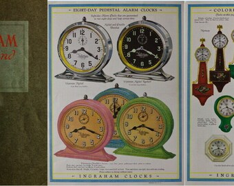 Ingraham Watches Clocks Catalogs (1897-1940) Rare History