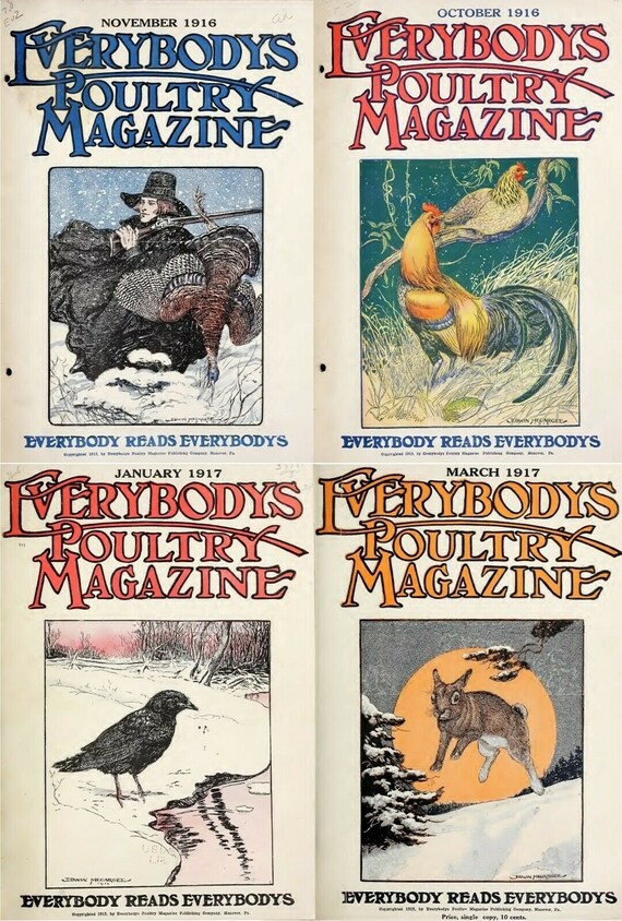 81 Rare Old Issues of Everybody's Poultry Magazine - Etsy