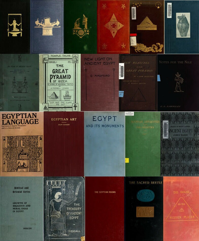 230 Old Books on Ancient Egypt & Egyptian Archaeology