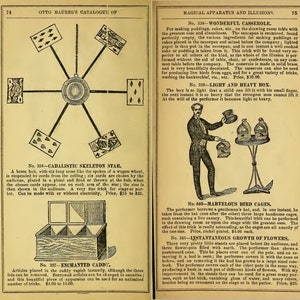 Illustrated descriptive price-list of magical apparatus and illusions, by Otto Maurer (1884) - Old Magic Catalog – ON DVD