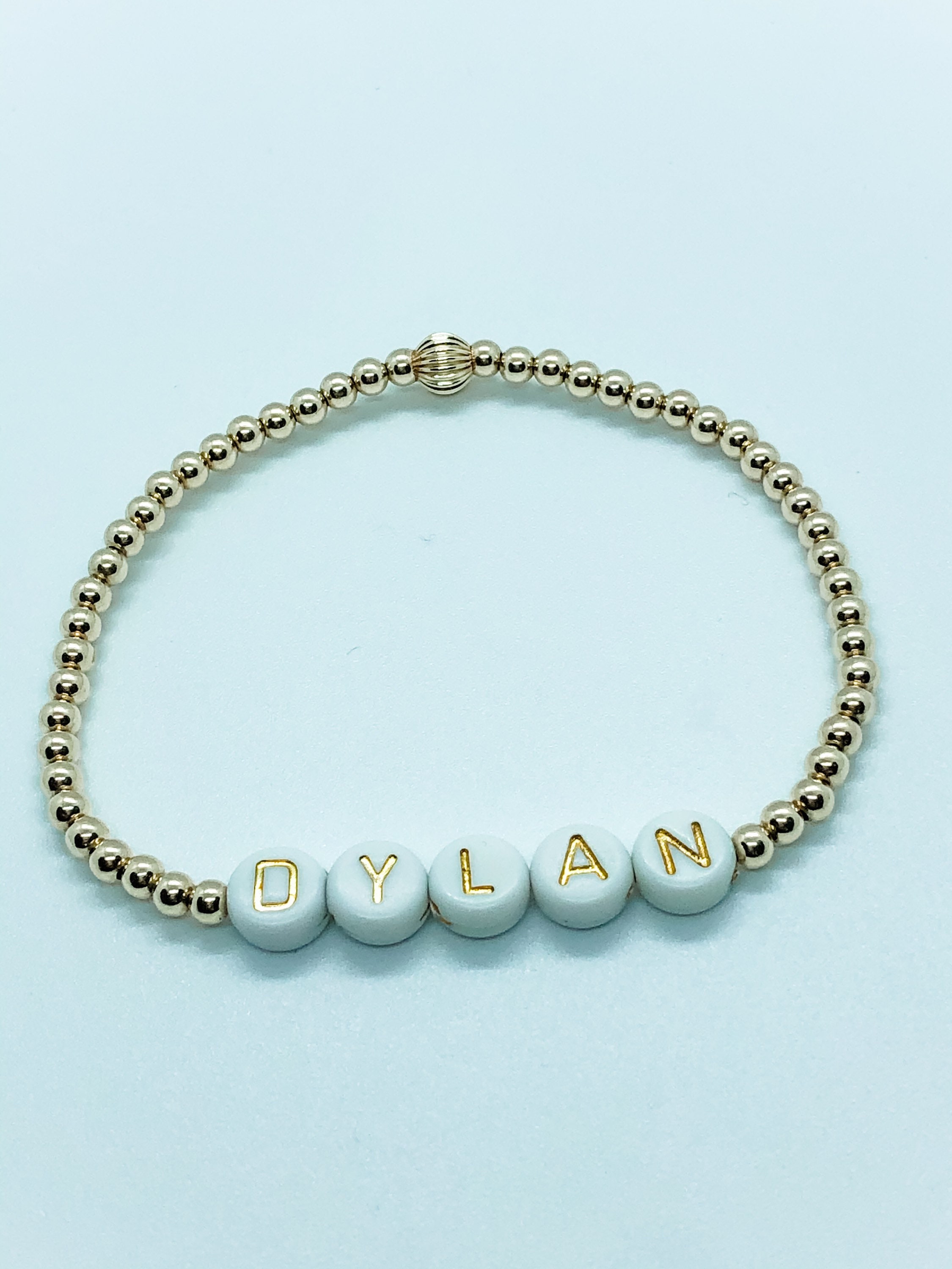 Custom 3mm Gold Filled Name Bracelet Etsy