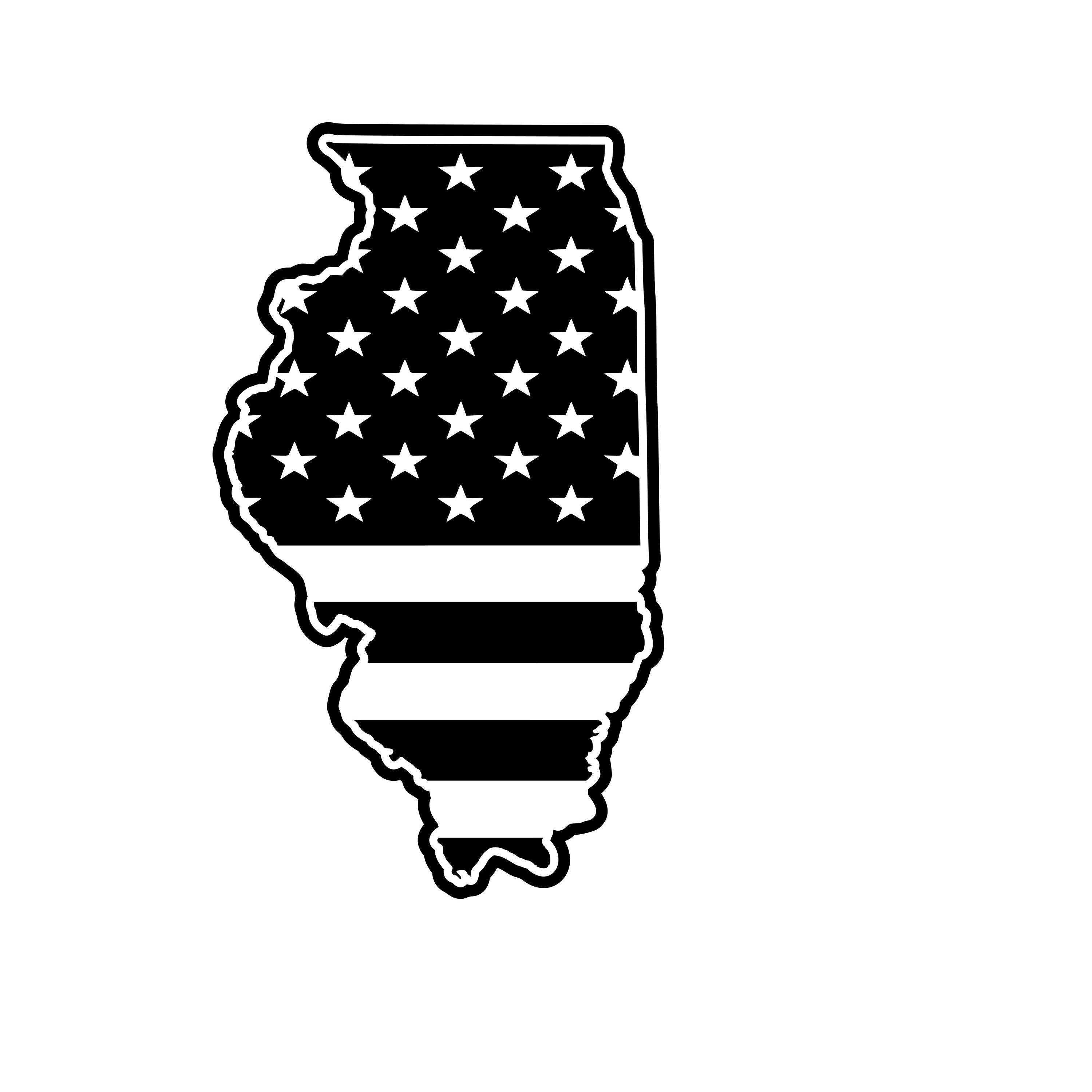 Illinois Flag SVG Illinois State Flag SVG Illinois SVG | Etsy