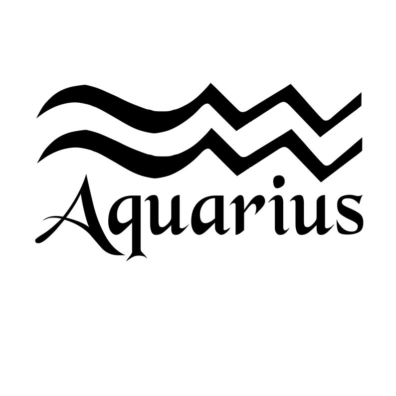 Aquarius SVG Horoscope SVG Zodiac SVG Astrological Svg | Etsy