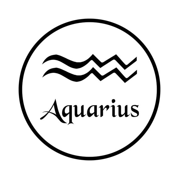 Aquarius SVG Horoscope SVG Zodiac SVG Astrological Svg | Etsy Ireland