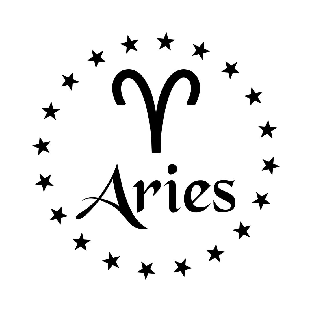 Aries SVG Horoscope SVG Zodiac SVG Astrological Svg Birth - Etsy Canada