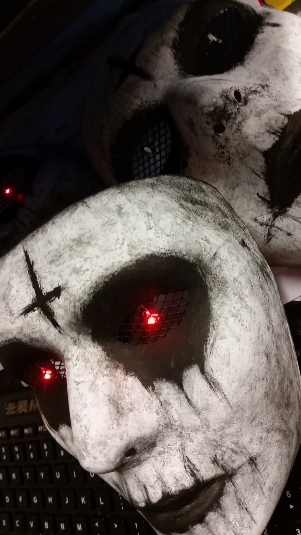 The Purge Anarchy Mask with Red LED Lighted Eyes On/Off Switch Etsy