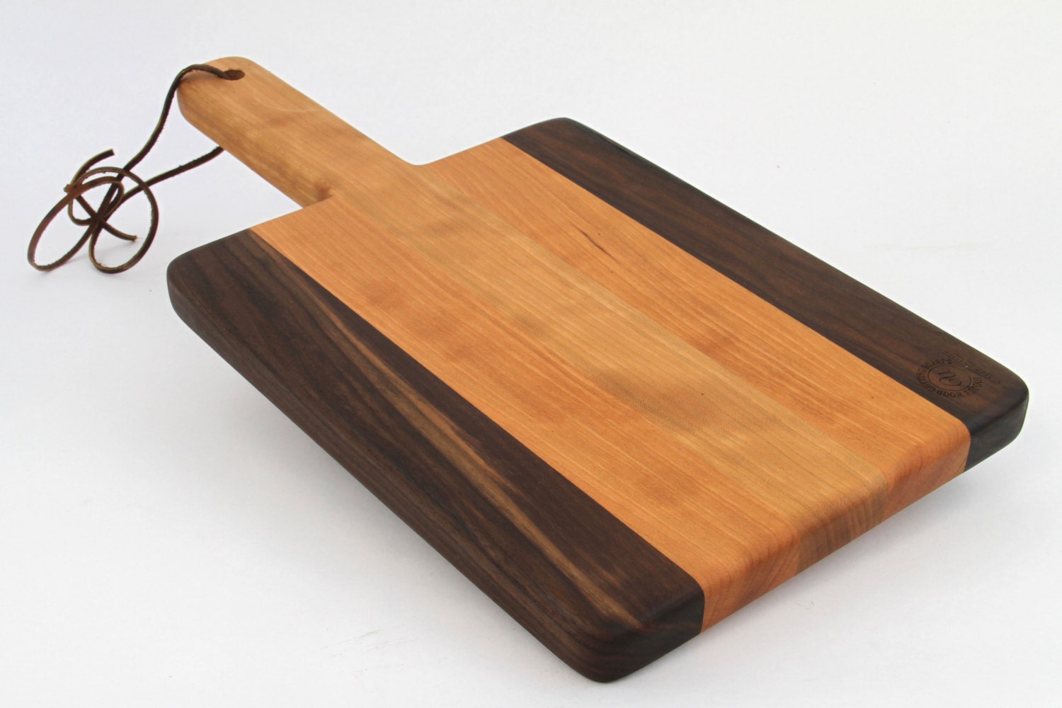 Handcrafted Wood Cutting Board Paddle Board,Cherry & Laser