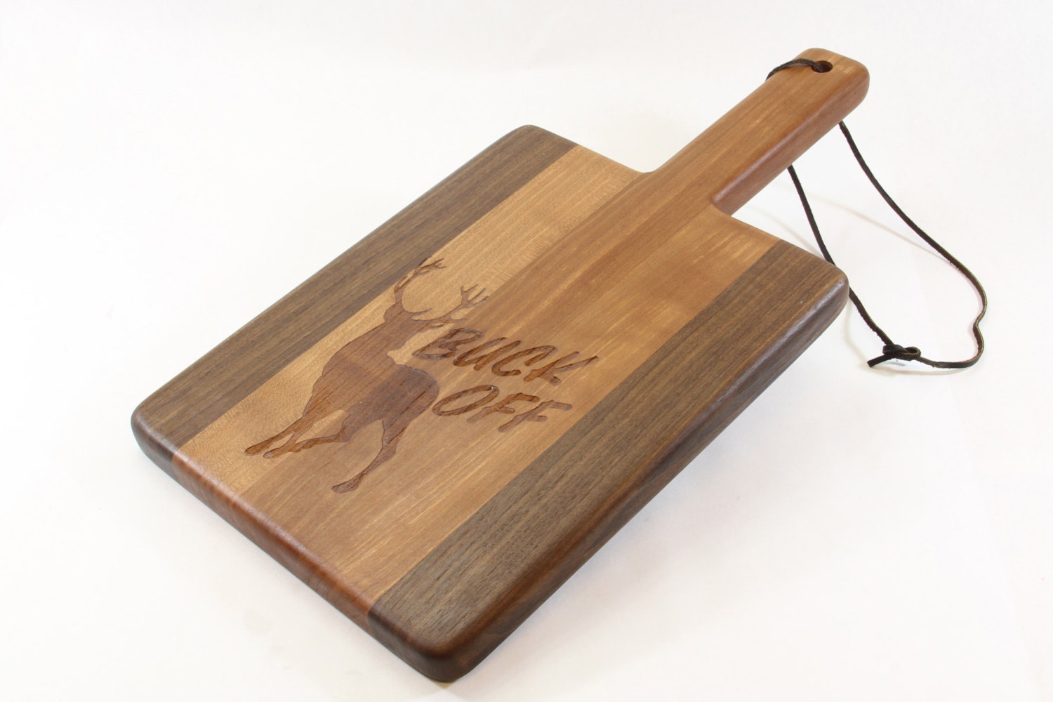Handcrafted Wood Cutting Board Paddle Board,Cherry & Laser