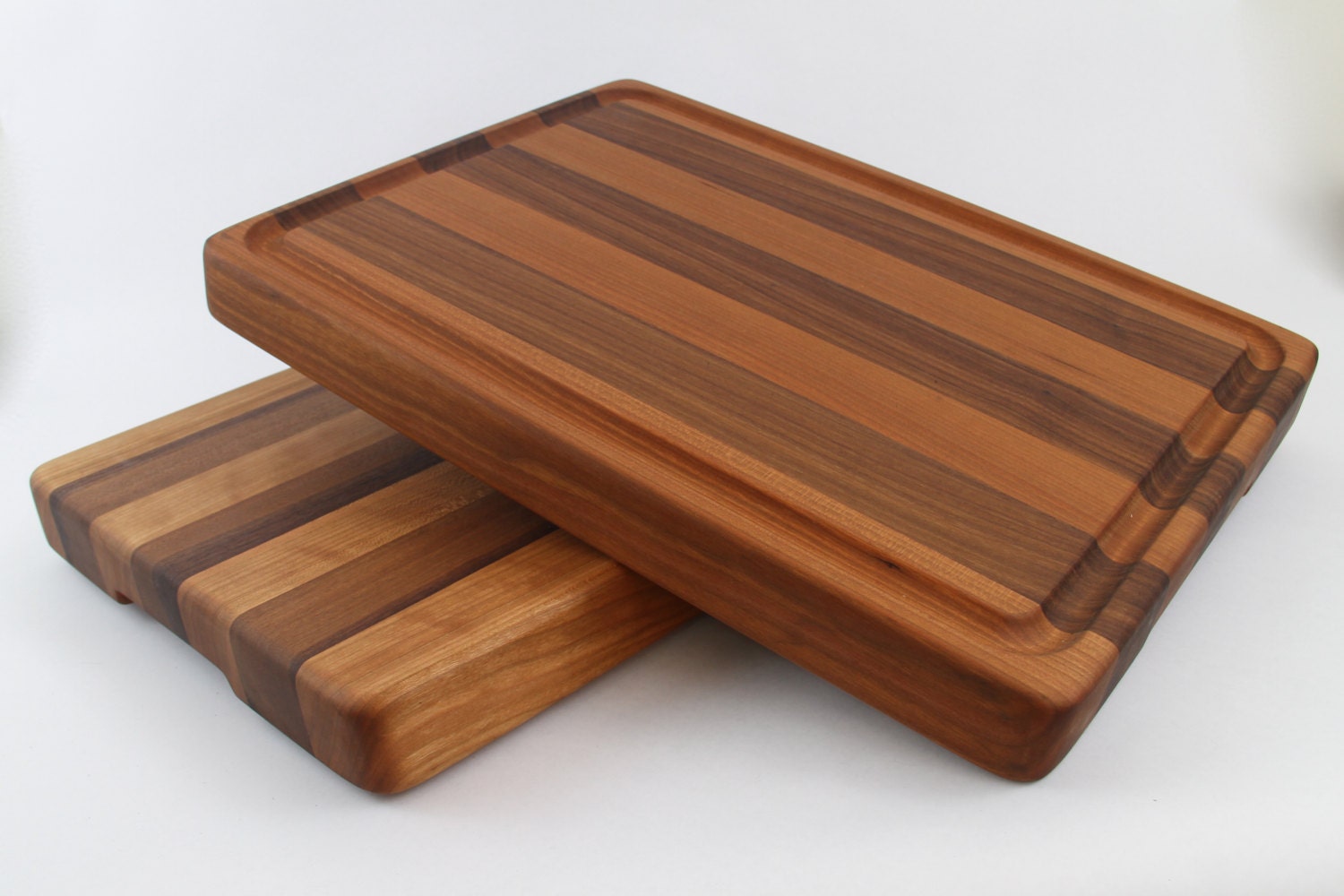 Handcrafted Wood Cutting Board Edge Grain Cherry & No or