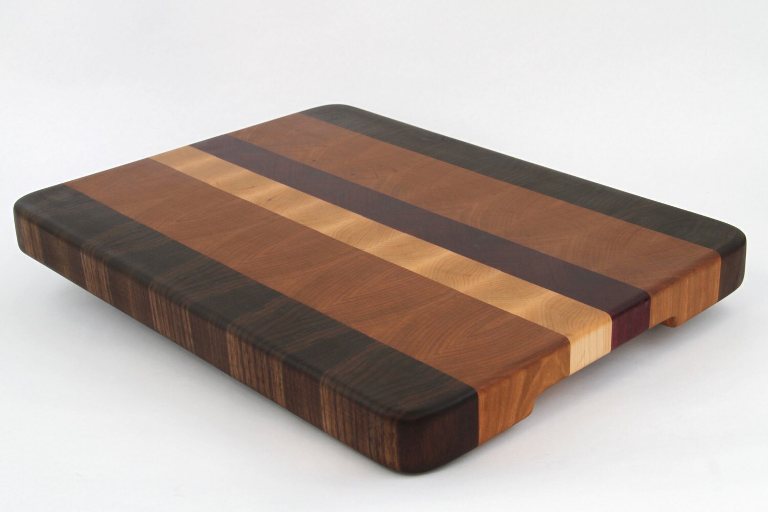 Handcrafted Wood Cutting Board End Grain Walnut, Maple,