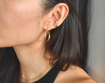 Gold Hoop Earrings, Large Gold Hoop Earrings, 14KT Gold Fill Hoops