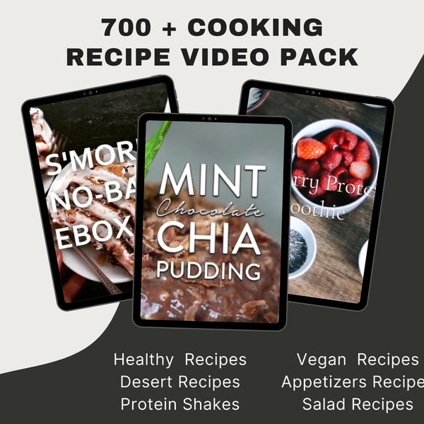 700 Chef Made Cooking Videos Pack , Recipe Tutorials , Videos for posting at Instagram and Tiktok  , Quick and easy recipes