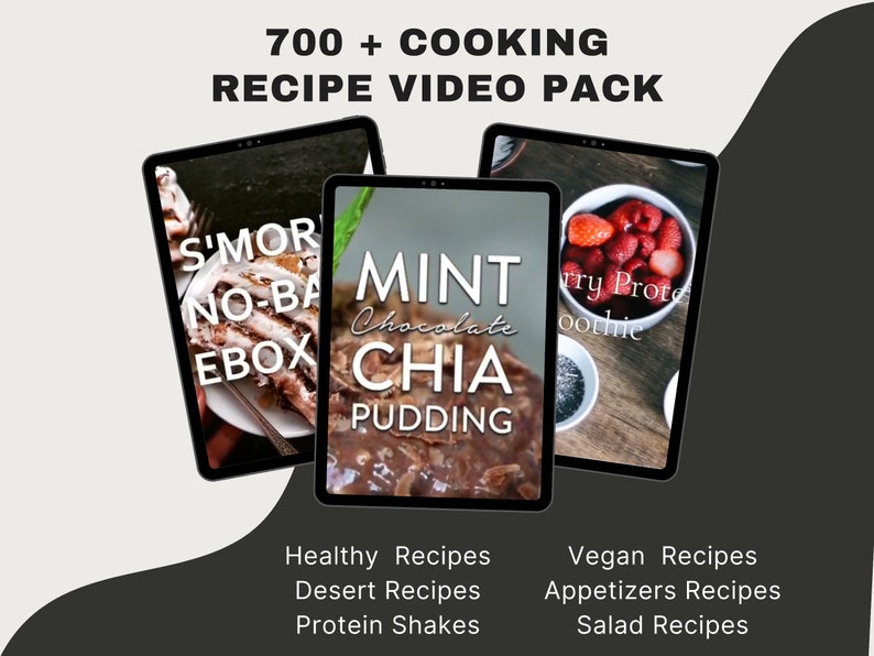 700 Chef Made Cooking Videos Pack , Recipe Tutorials , Videos for posting at Instagram and Tiktok , Quick and easy recipes image 1