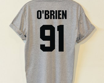 O'BRIEN 91 shirts Dylan O'Brien tshirt hipster street unisex women&men clothing size S36'' M38'' L40'' XL44'' 2XL48''