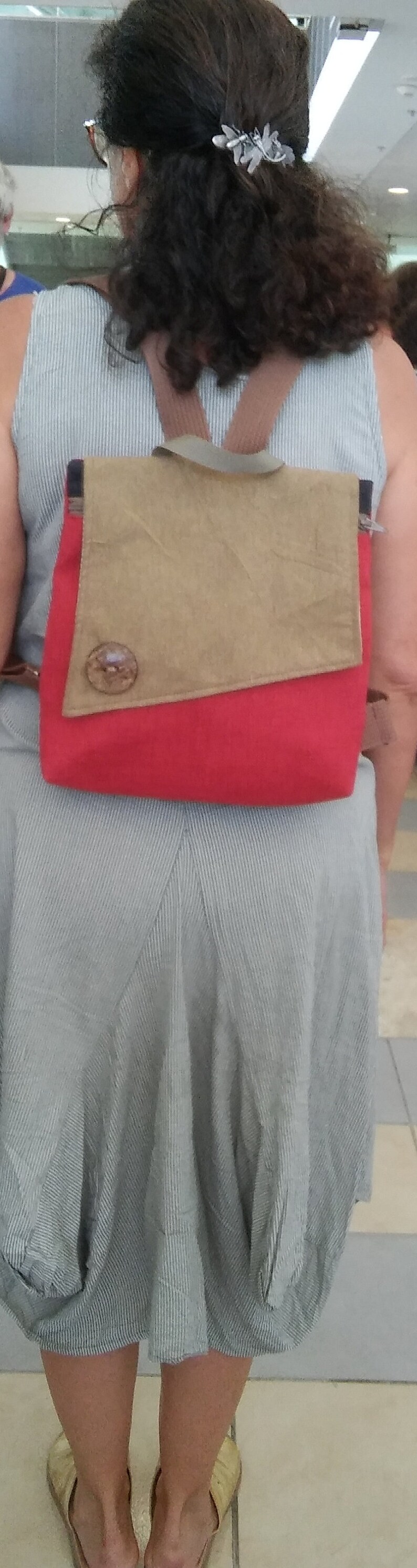 Mini Backpack Purse Zipper Knapsacks Orange Jeans Bag Etsy