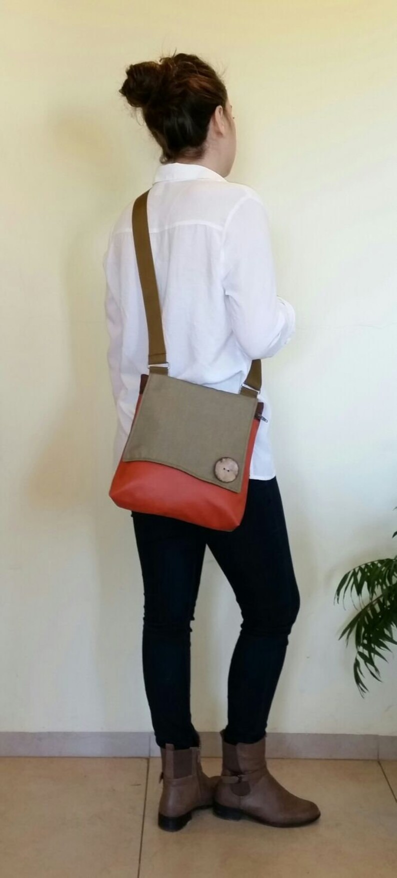 Crossbody Bag Purse All Fabric Bag Eco Bag Striped Tote Etsy