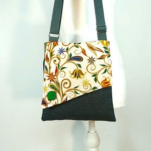 Kleine Umhängetasche Geldbörse, Stofftasche, Crossbody Bag Sling, Vgan Frauen Geschenk, Kleine Blumentasche, Iphone Tasche, leicht, kostenloser Versand
