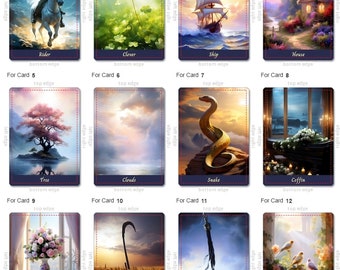 Karty Lenormand – edycja Deluxe – 1 dodatkowy mężczyzna i kobieta (38 kart)