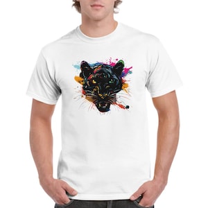 Fierce Graffiti Puma, Unisex Crewneck T-shirt, Women T-shirt, Men Tshirt, graffiti art, street art