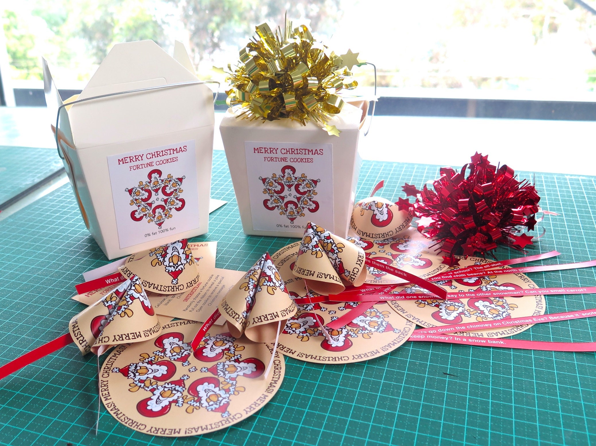 Paper Fortune Cookie Template DIY Instant Download Christmas Etsy