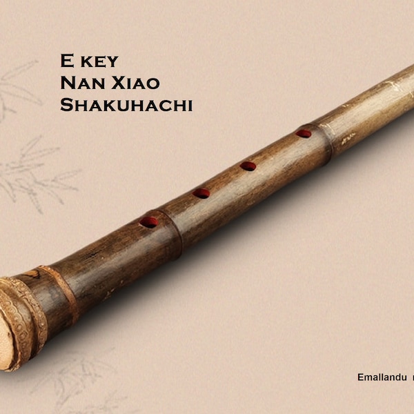 E key Nan Xiao like Shakuhachi 5 Holes 1.6 feet Wooden Music Instrument Bamboo Vertical Flute With Root Gift sale offer