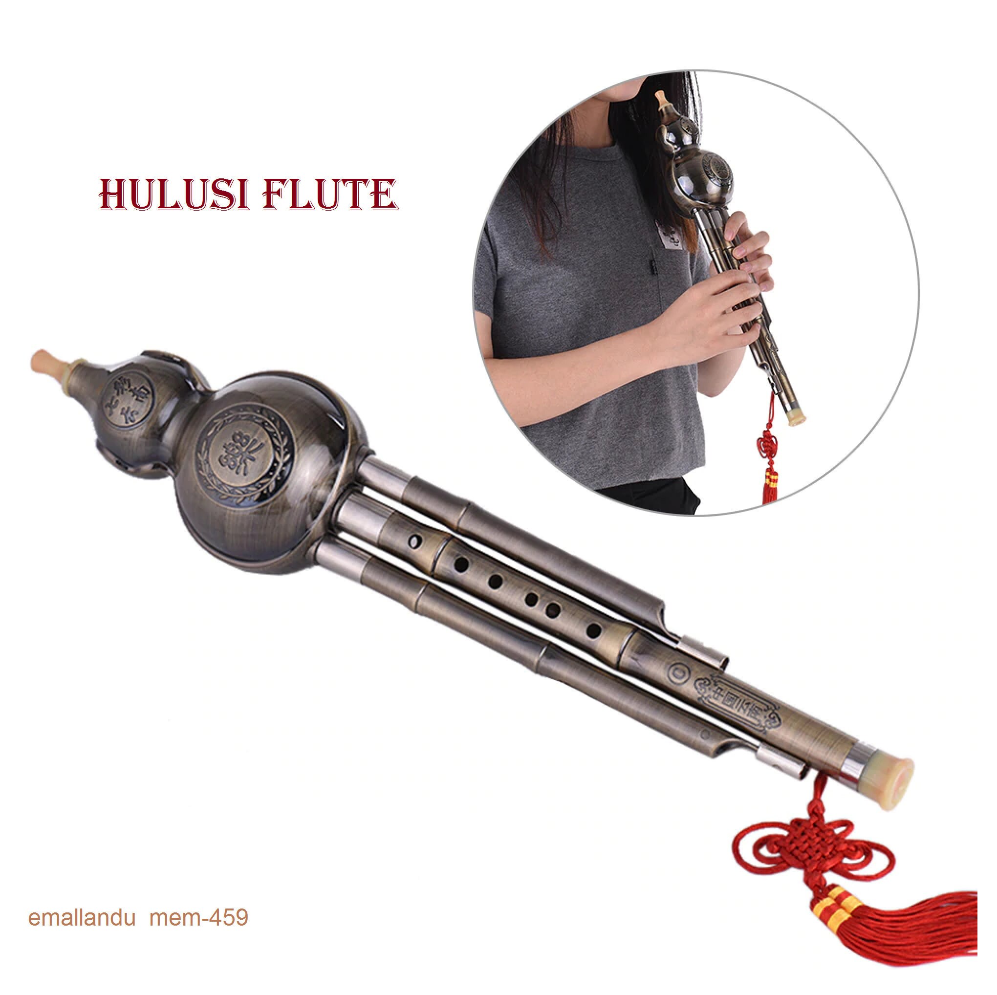 C Key Hulusi Flute Chinese Traditional Yunnan Gourd Cucurbit Flute