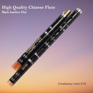 Black Dizi Flute Bansuri Chinese Traditional C D E F G Key Flute with gifts wood wind music instrument Gift sale special offer