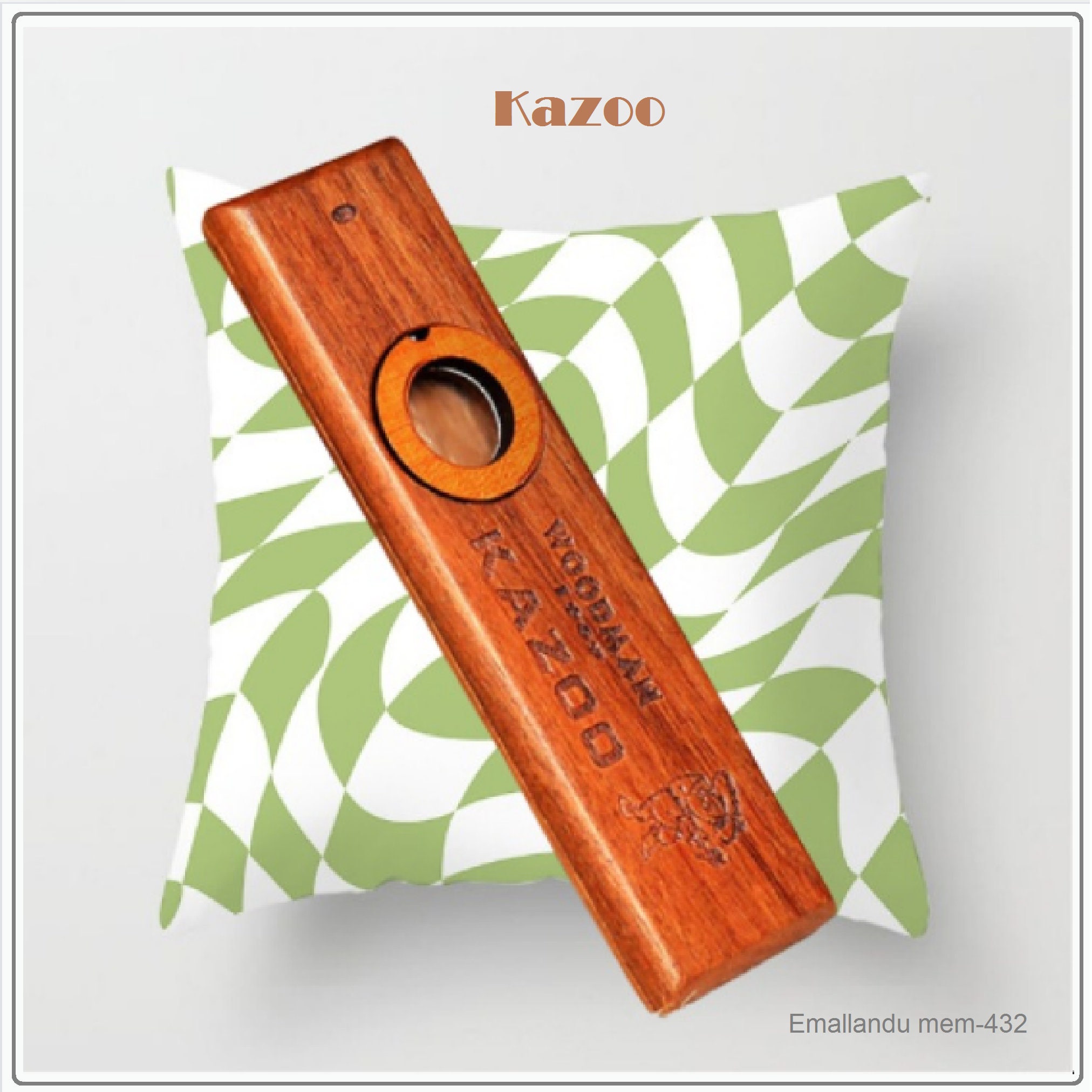 Kazoo en bois personnalisé gravure laser cadeau d'instrument de
