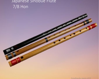 Handgefertigte Bambus Shinobue Floete: 8 Hon Choshi, Japanische Piccoloflöte