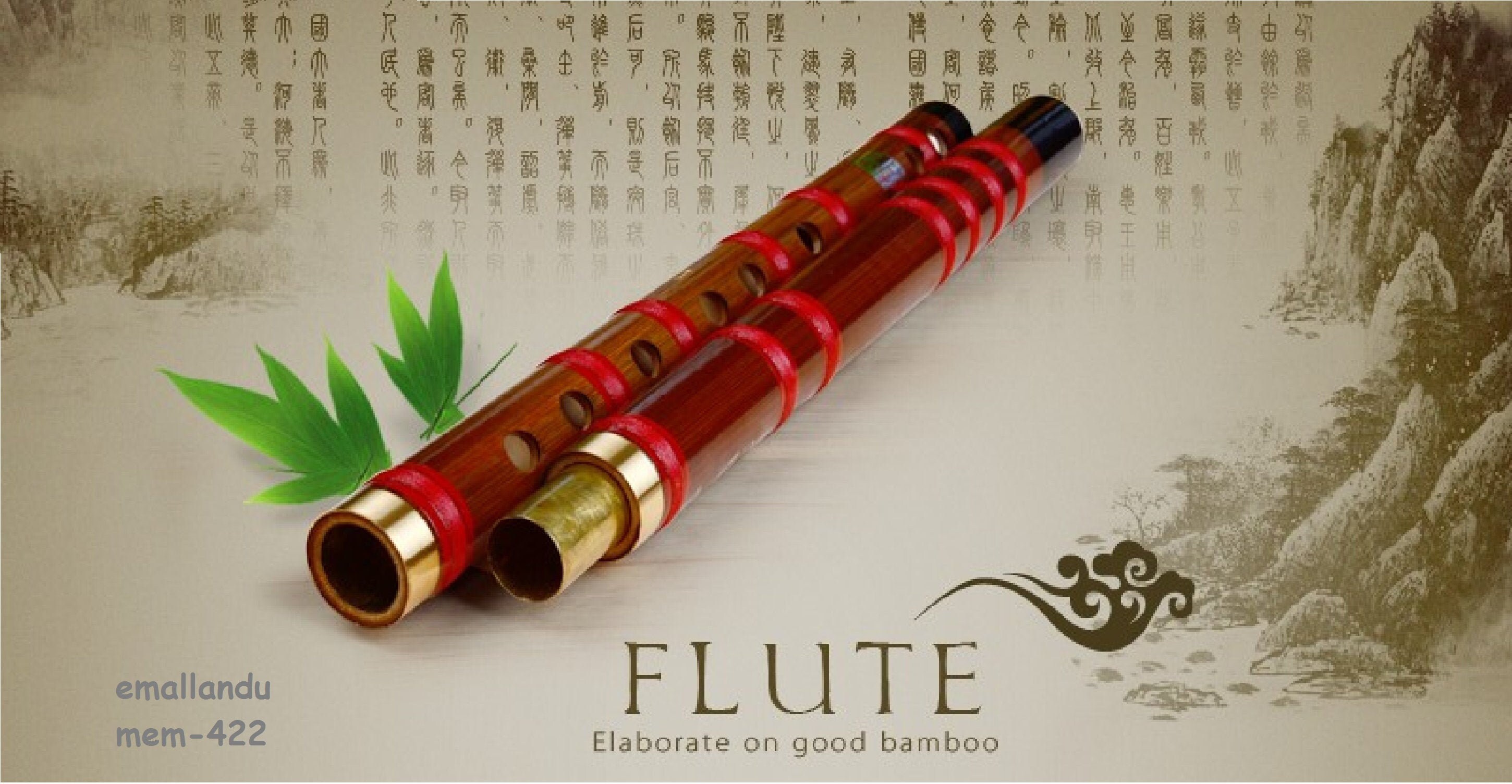 Chinese Dizi Bamboo Flute Traditional Flauta Wood music Etsy