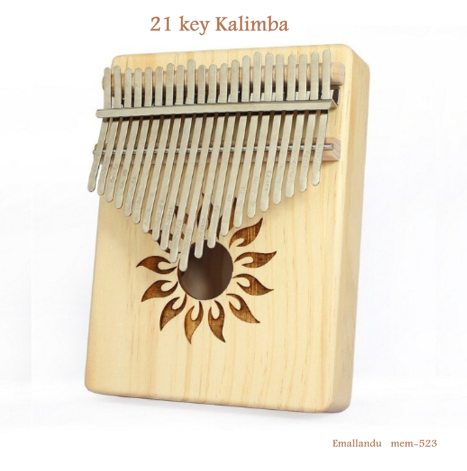 21 Key Kalimba Mbira African Thumb Finger Piano Play With Etsy