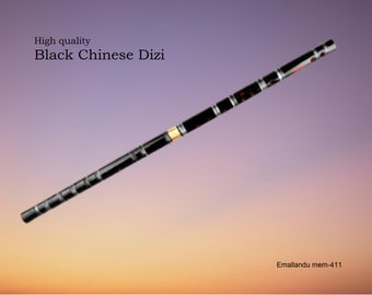 schwarz Chinesische Dizi Bambusflöte Schüler Professionelle Holzblasflöten Musikinstrumente C D E G Key Transversal Verkauf