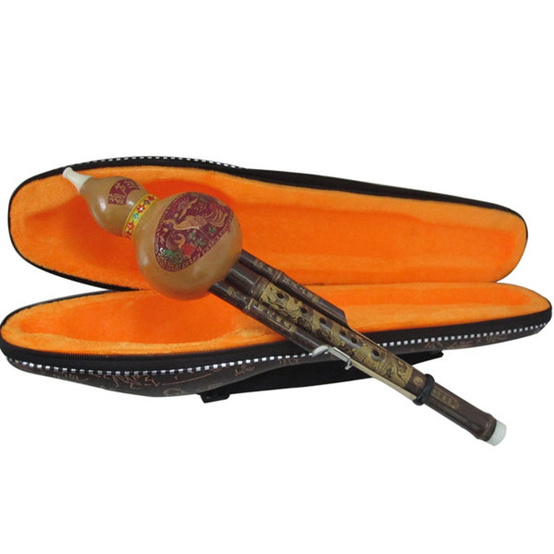 C Key Chinese Yunnan Gourd Flute Bamboo Hulusi Hand Made Wood Etsy