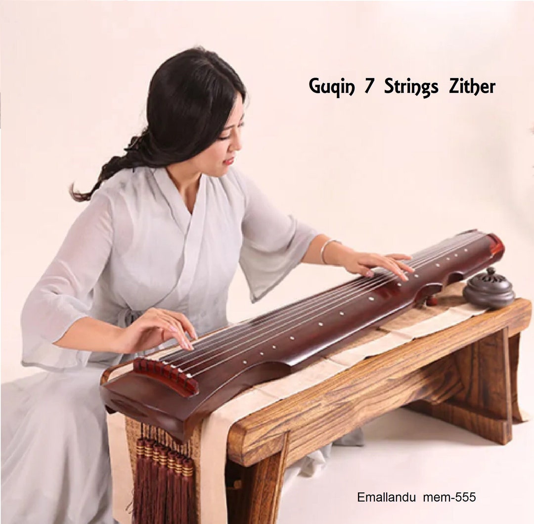 Guqin 7 String Traditional Chinese Zither Musical Instrument Etsy