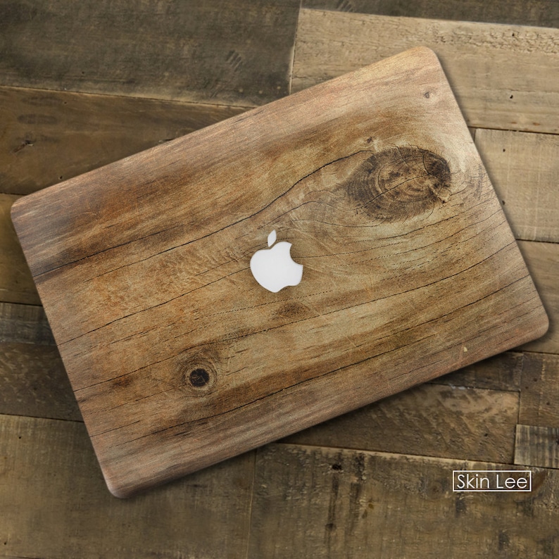 WOOD MacBook Decal Macbook Stickers Macbook Skin Macbook Vinyl Etsy