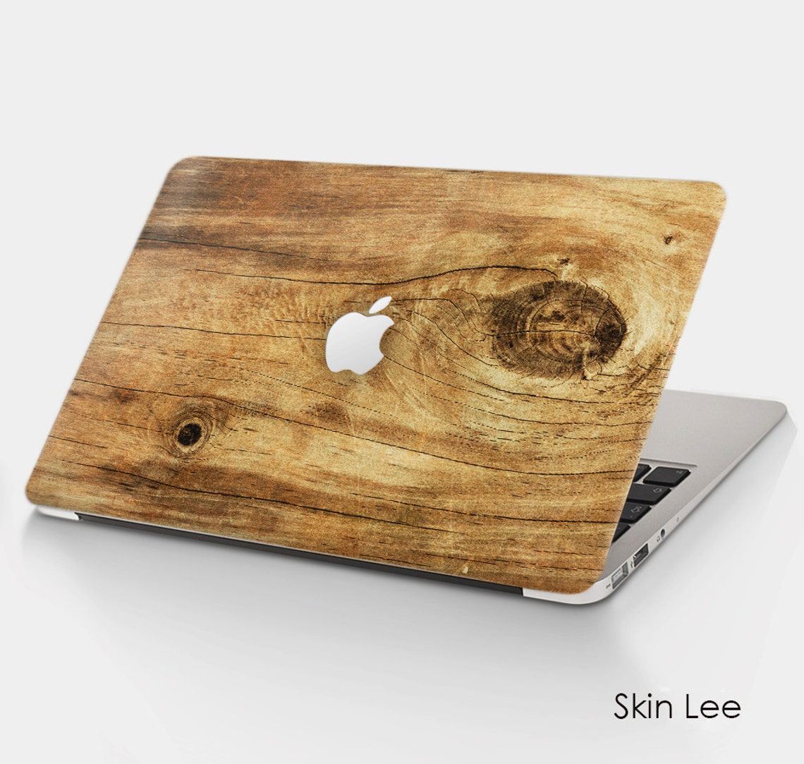 WOOD MacBook Decal Macbook Stickers Macbook Skin Macbook Vinyl Etsy