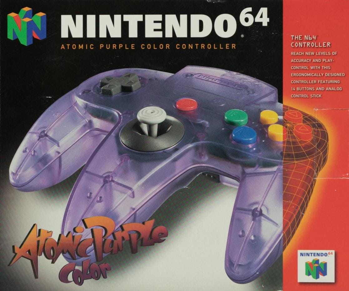 Nintendo 64 Controller Atomic Purple Great Condition Fast Shipping