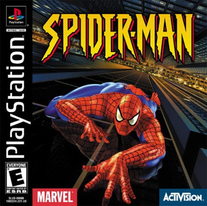 Spiderman PS1 Great Condition Fast Shipping Etsy