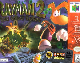 Rayman 2 The Great Escape N64 Great Condition Fast Shipping