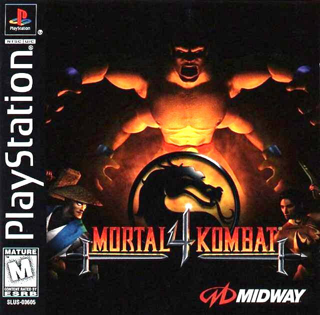 Mortal Kombat 4 - Sony PlayStation 1 PSX PS1 - Empty Custom Case