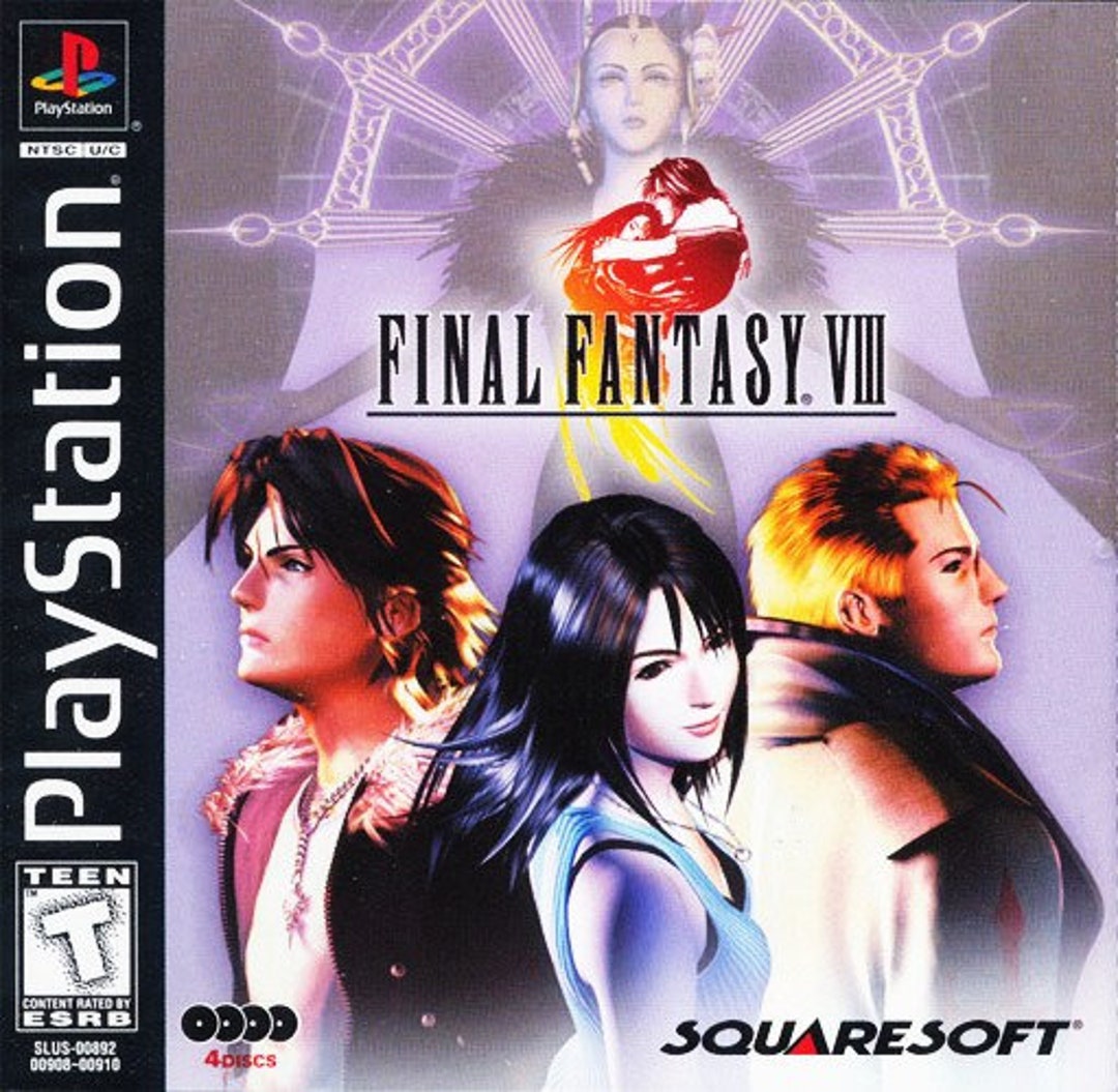 Jeu PS1 FINAL FANTASY VIII (8) - Complet (boîte, Notices, Disques) - En Très Bon état