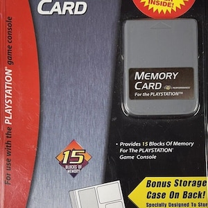 Tarjeta de memoria PS1 de marca Performance Excelente estado Envío rápido