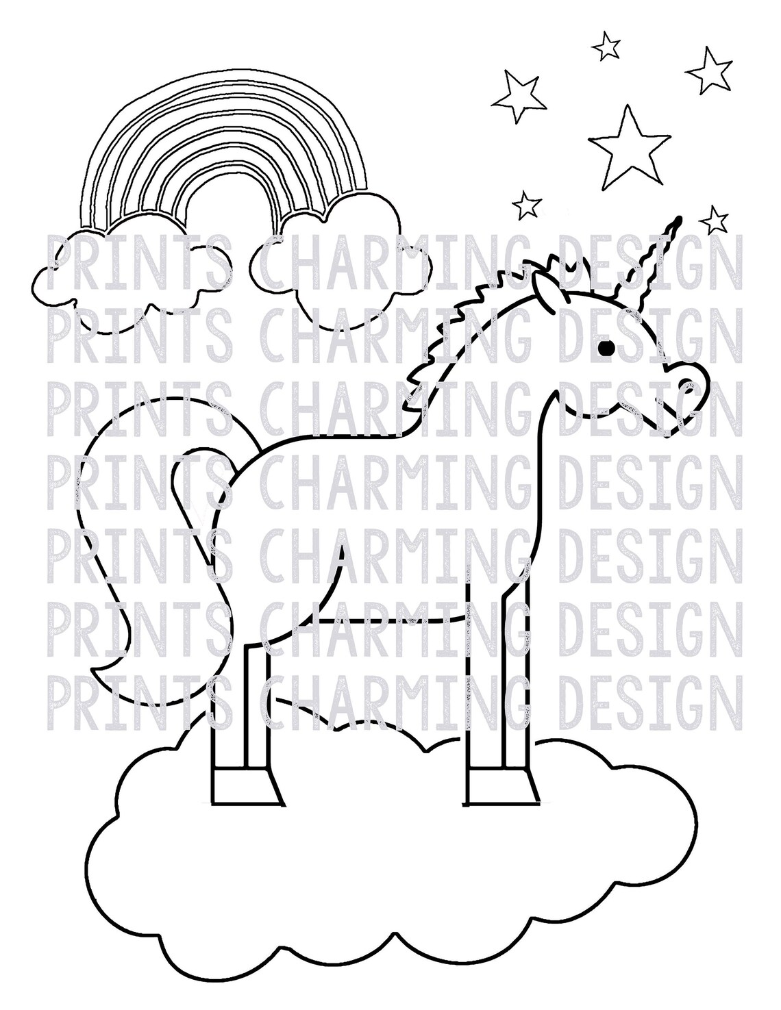 Unicorn Birthday Party Instant Download Unicorn Birthday Etsy