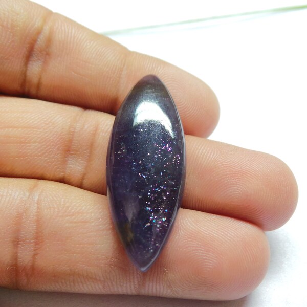 Natural Iolite Sunstone Gemstone Smooth Marquise Shape Cabochon 1 Piece 40x15x6 MM Size Loose Gemstone Really Awesome Finest Quality