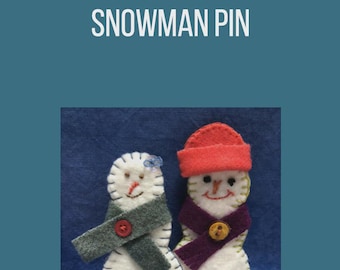 Snowman Pin - PDF Download