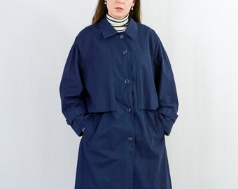 navy blue spring coat
