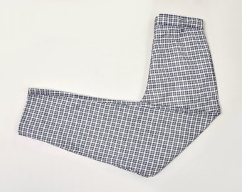 Checkered pants RETRO black white super High waisted trousers retro loose fit leg vintage hipster XXXL